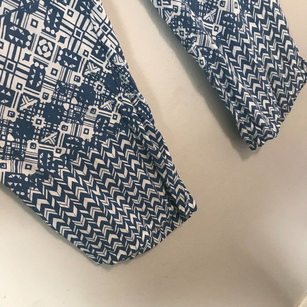 BEACHLUNCHLOUNGE Blue and White Boho Lounge Pants - Picture 2 of 4